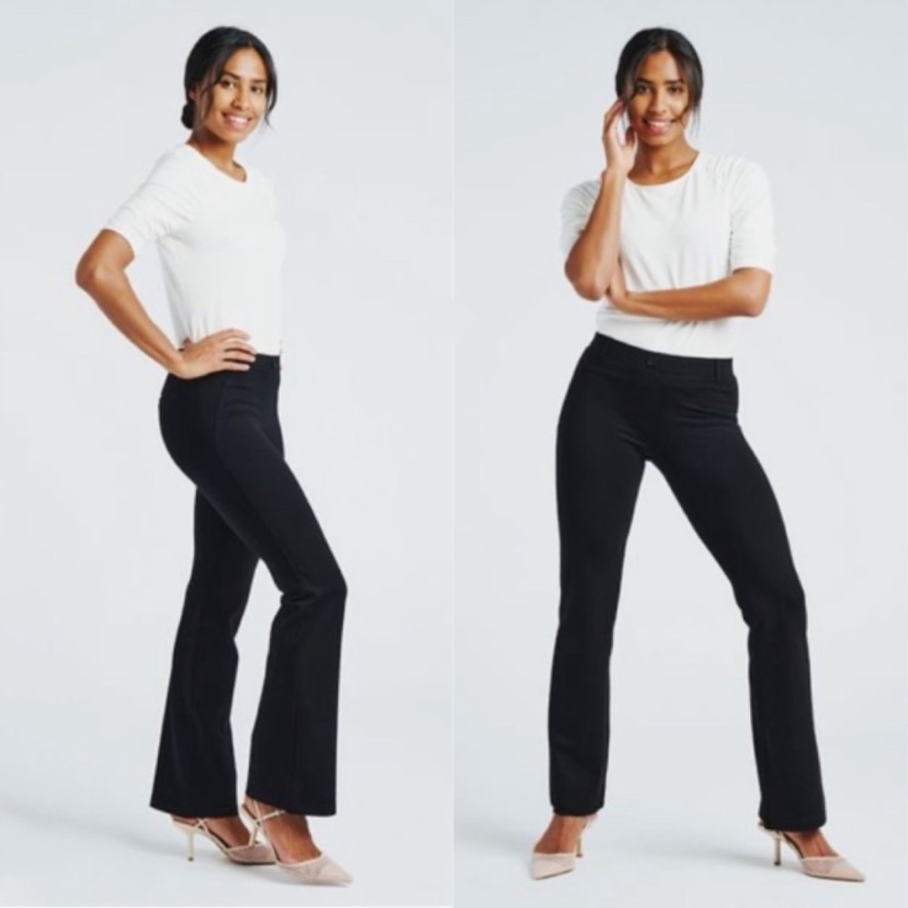 Betabrand Dress Yoga Pants Classic boot cut SHORT